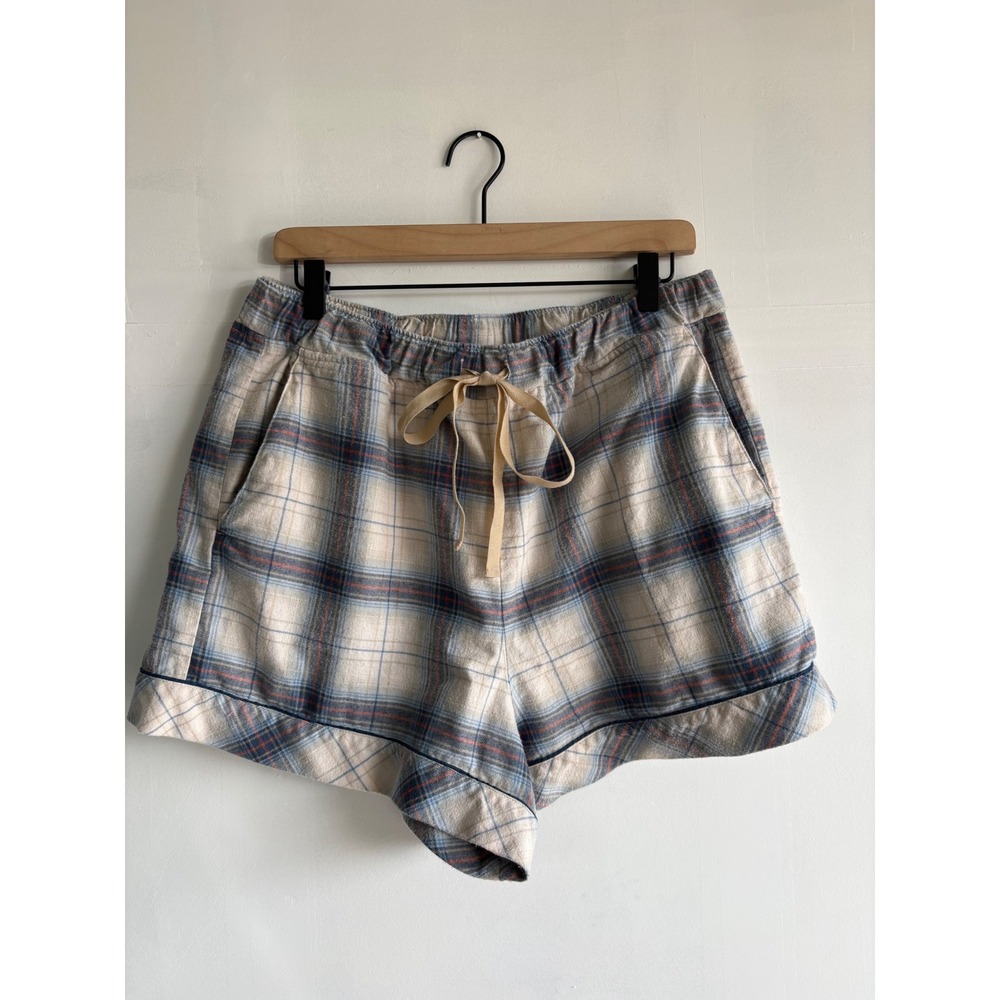 Pendleton Flannel Pajama Shorts seperate. Granola girl,cozy Cotton Pockets Large